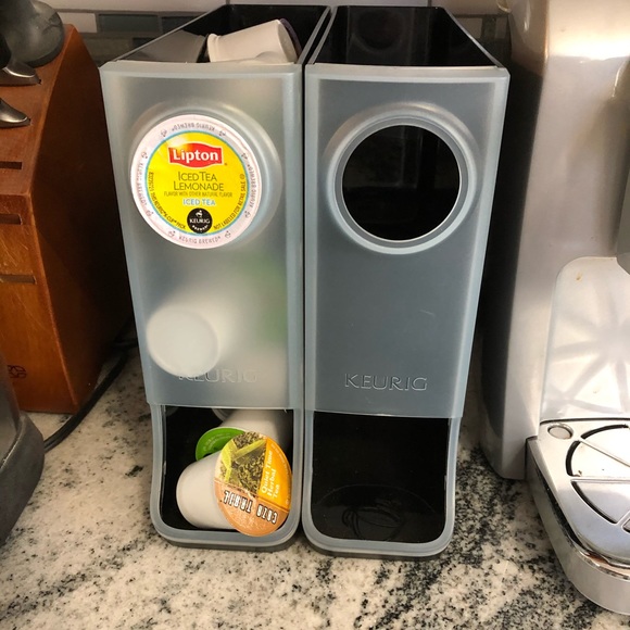 Twin pack black keurig kcup holders for pod coffee